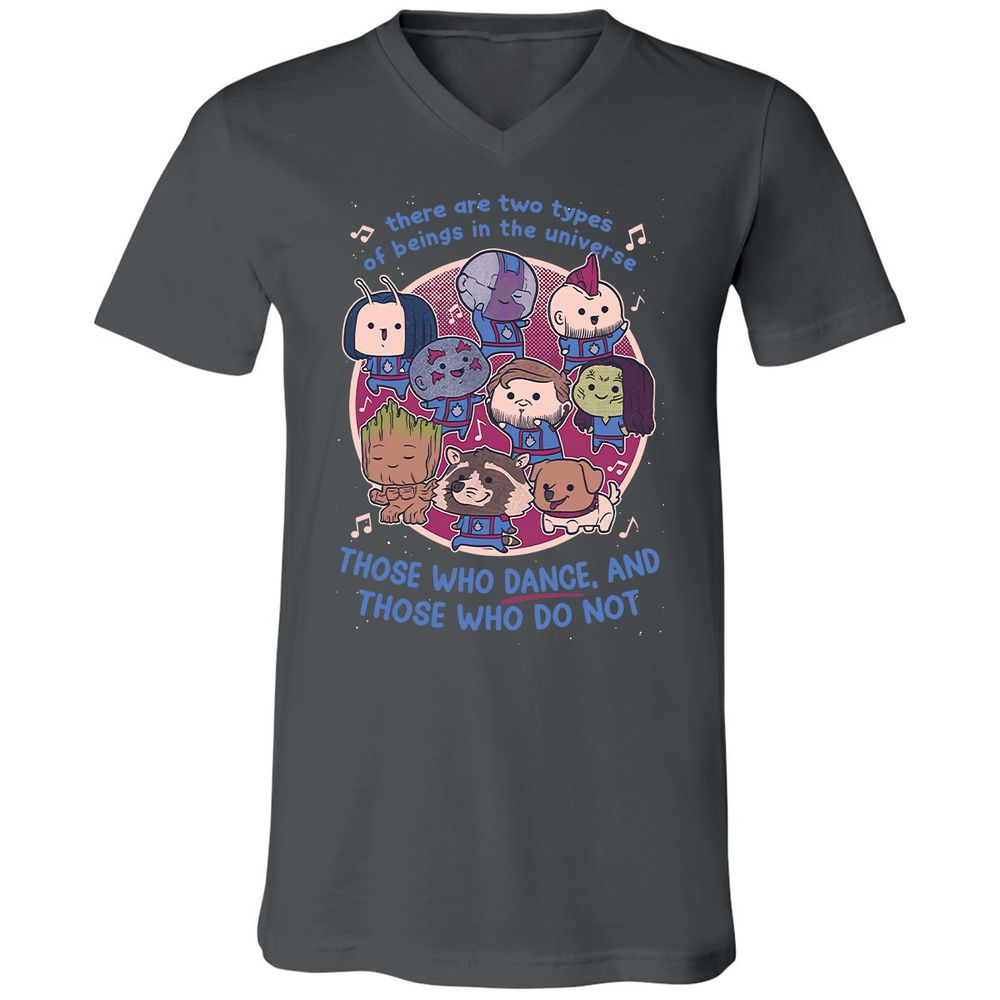 Unisex V-Neck T-Shirt - AXH7DPYF - Asphalt - 12