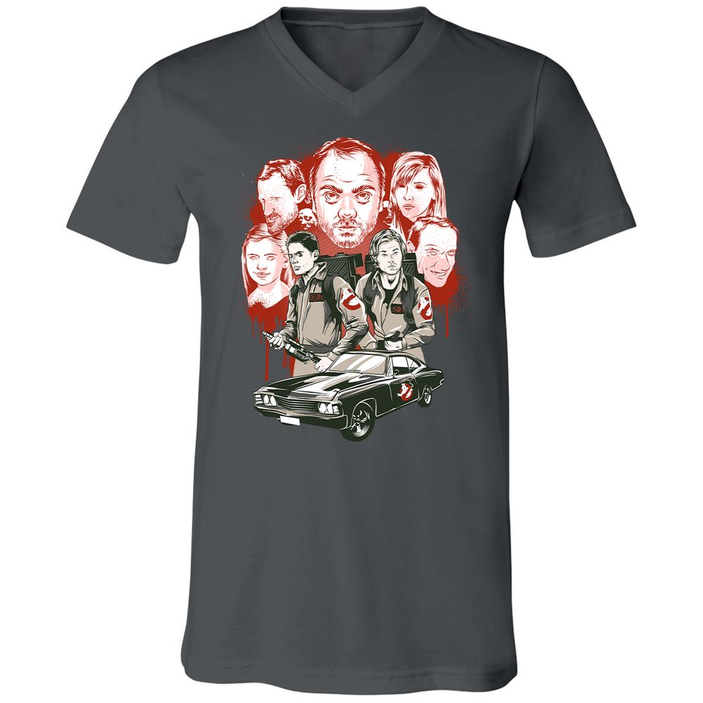 Unisex V-Neck T-Shirt - JN6VNUJB - Asphalt - 12