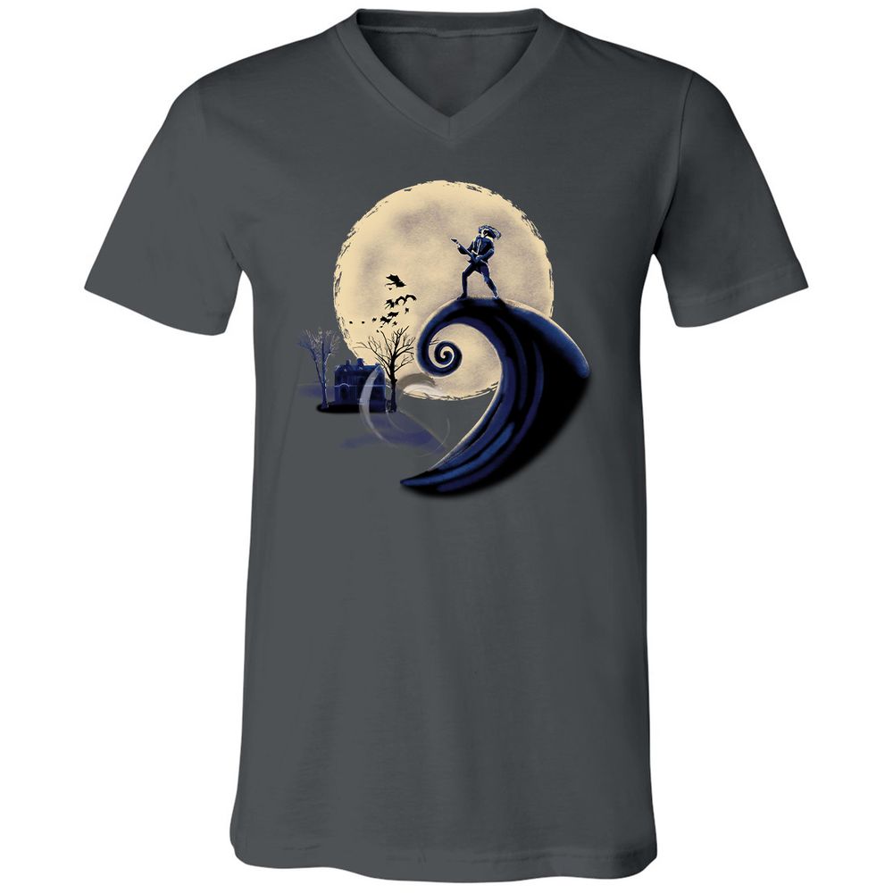 Unisex V-Neck T-Shirt - KJ6LR76A - Asphalt - 12