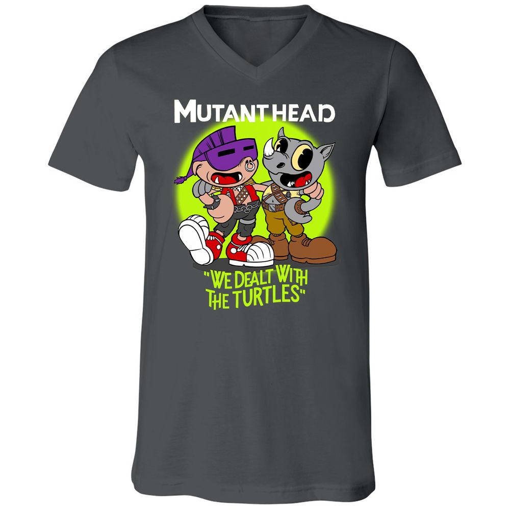 Unisex V-Neck T-Shirt - FA8LTXUK - Asphalt - 12