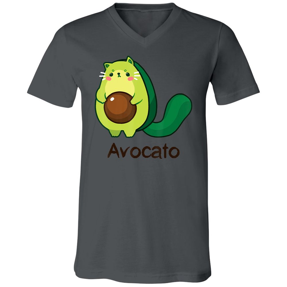 Unisex V-Neck T-Shirt - LG9Z4RWW - Asphalt - 12