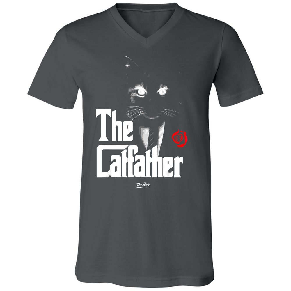Unisex V-Neck T-Shirt - LBD55TF6 - Asphalt - 12