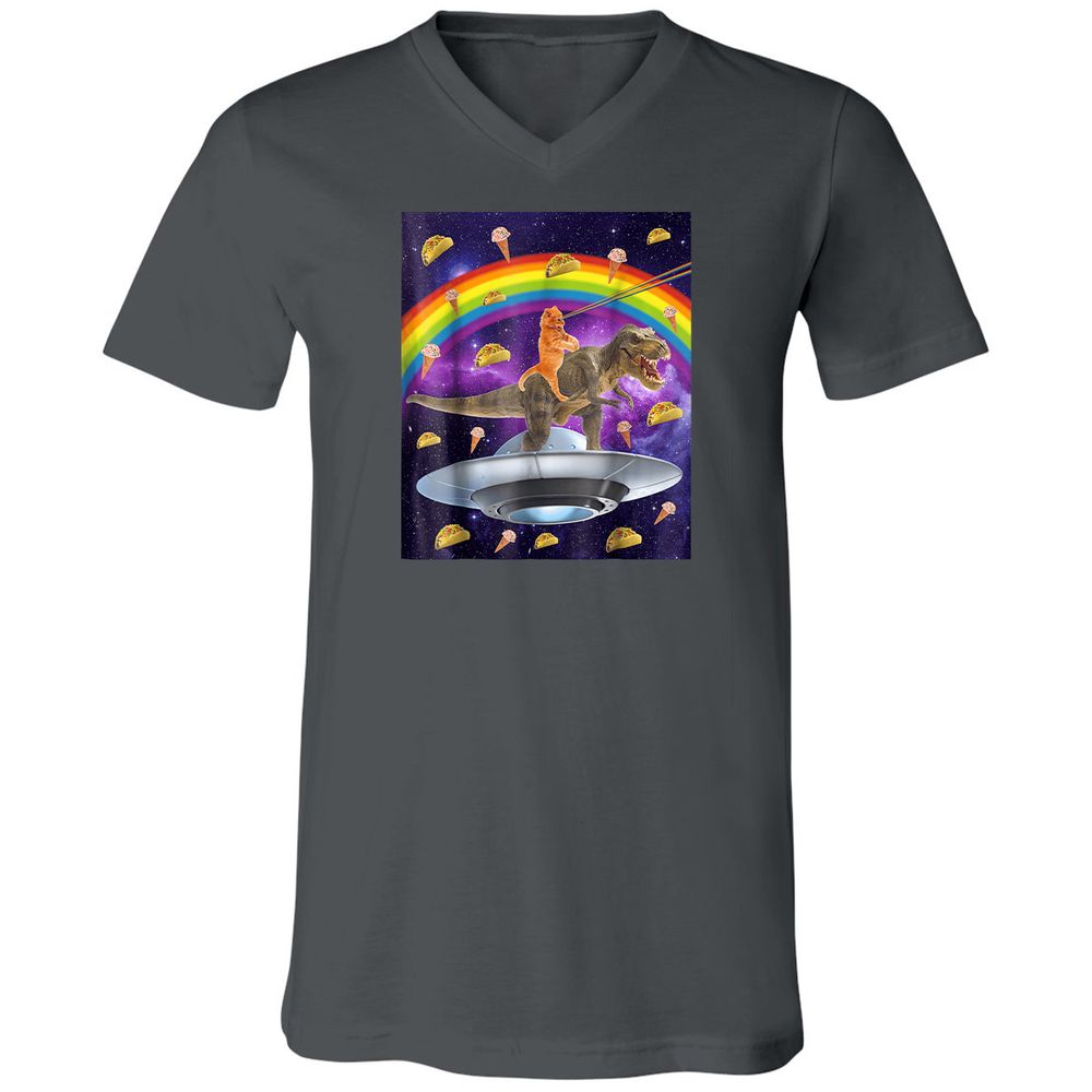 Unisex V-Neck T-Shirt - NL14CKS9 - Asphalt - 12