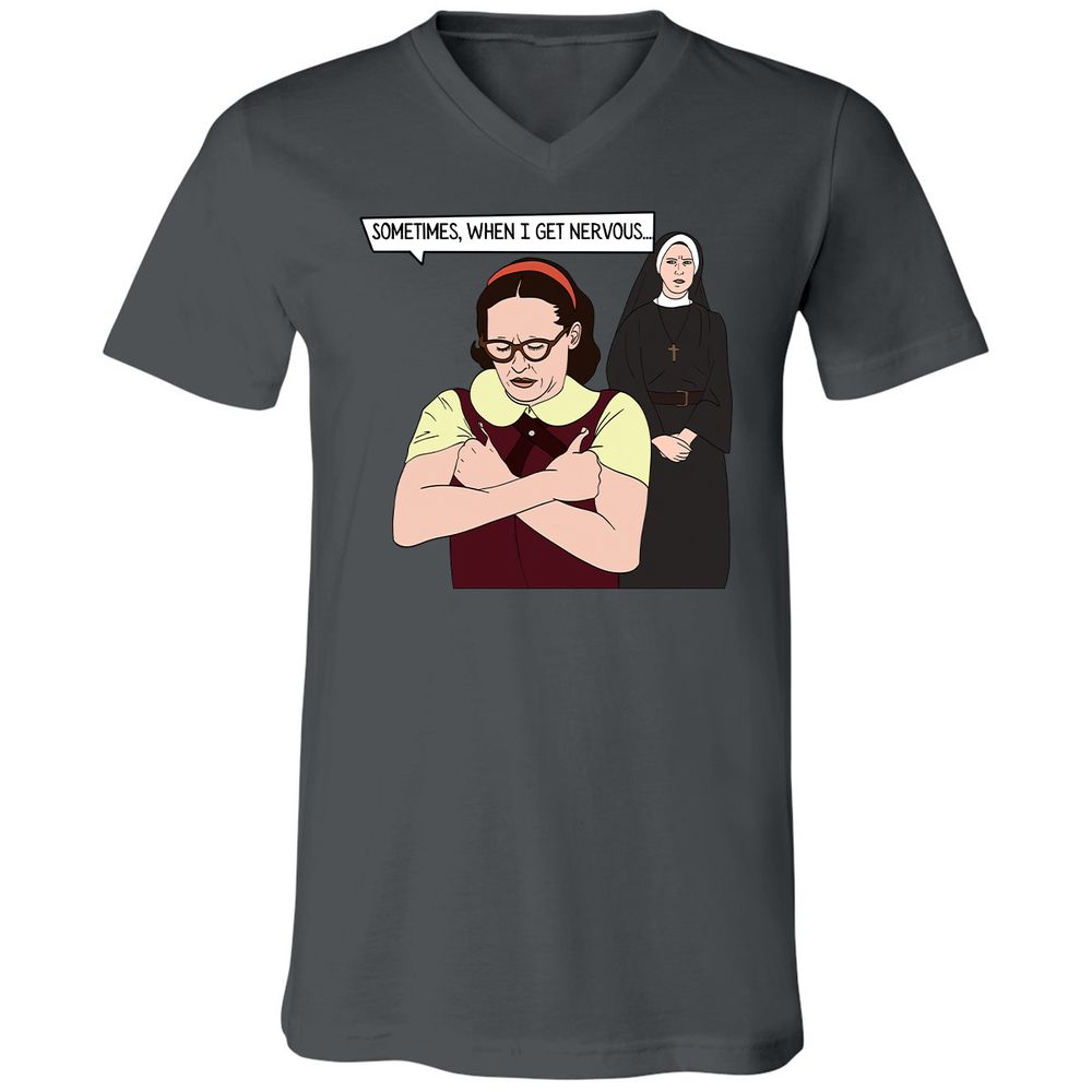 Unisex V-Neck T-Shirt - 276FPWN7 - Asphalt - 12
