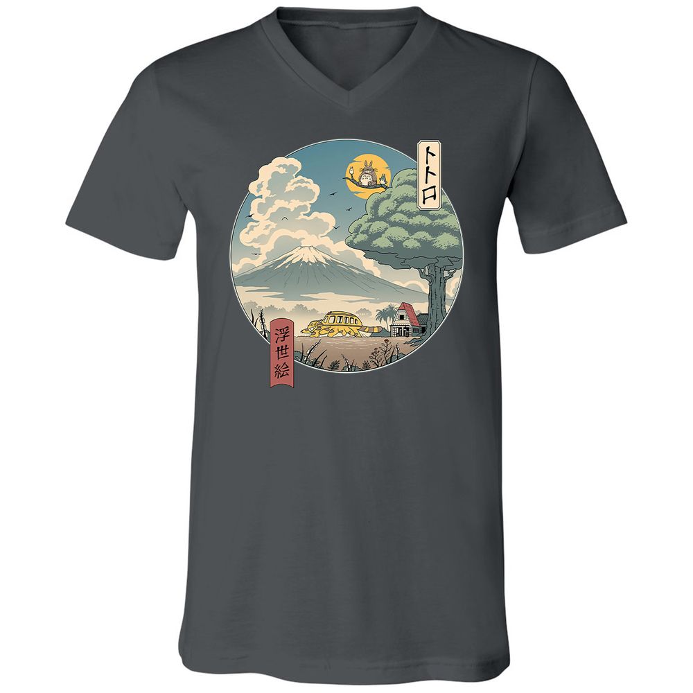 Unisex V-Neck T-Shirt - PYPC6PSB - Asphalt - 12