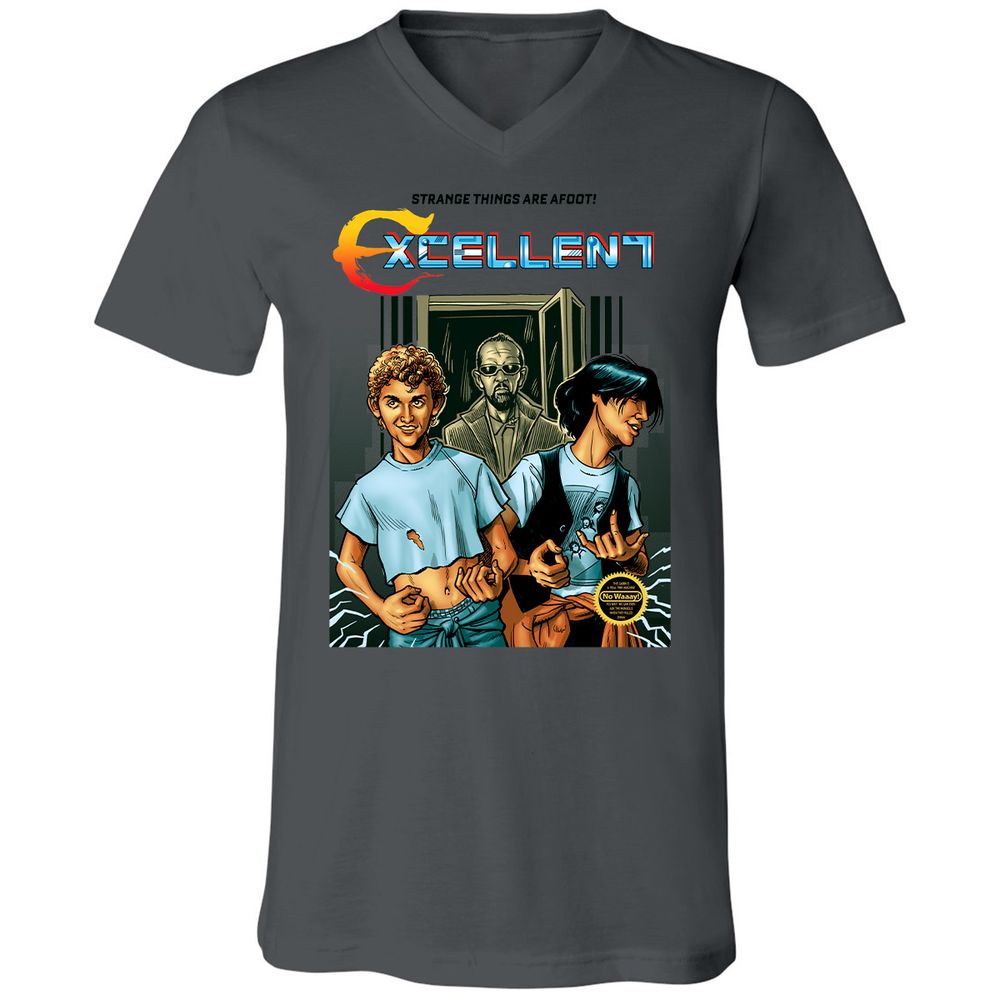 Unisex V-Neck T-Shirt - CN2T6CY1 - Asphalt - 12