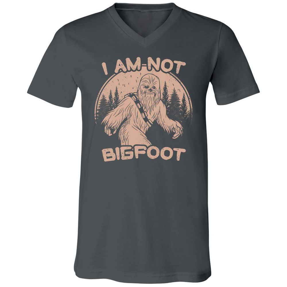 Unisex V-Neck T-Shirt - CEV91QL7 - Asphalt - 12