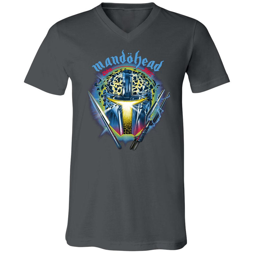 Unisex V-Neck T-Shirt - RM5U8C41 - Asphalt - 12