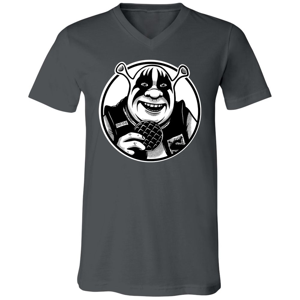 Unisex V-Neck T-Shirt - FEAMGZ36 - Asphalt - 12