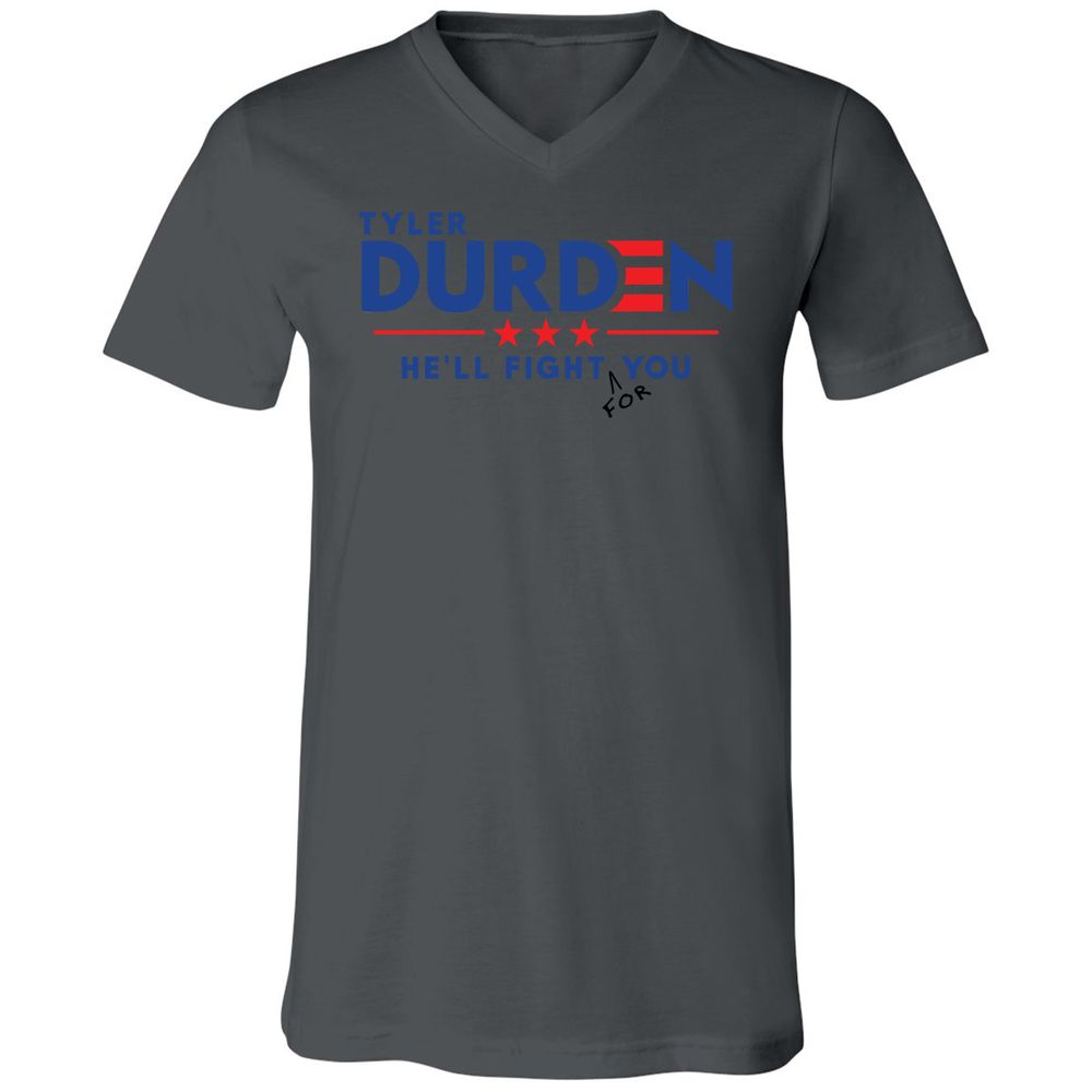 Unisex V-Neck T-Shirt - H411PVEZ - Asphalt - 12