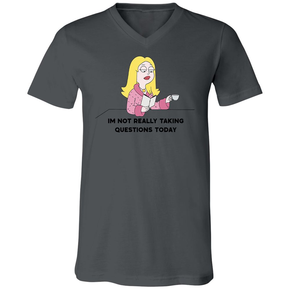 Unisex V-Neck T-Shirt - Z261ZKDU - Asphalt - 12