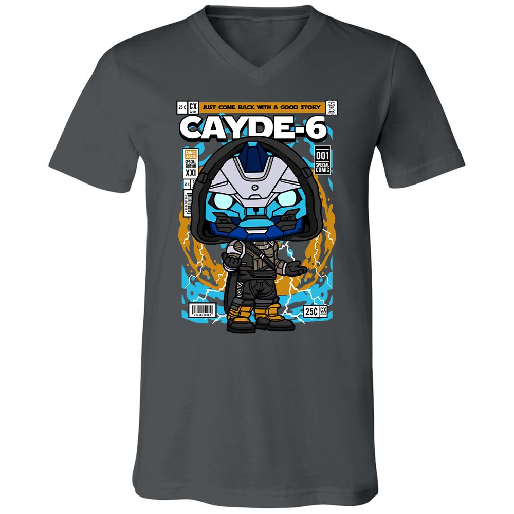 Unisex V-Neck T-Shirt - BBC15D3Q - Asphalt - 12