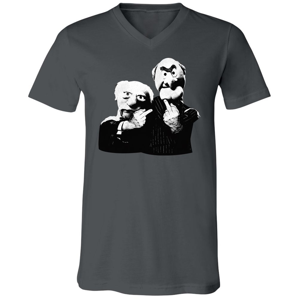 Statler and Waldorf Middle Finger - Asphalt - 12
