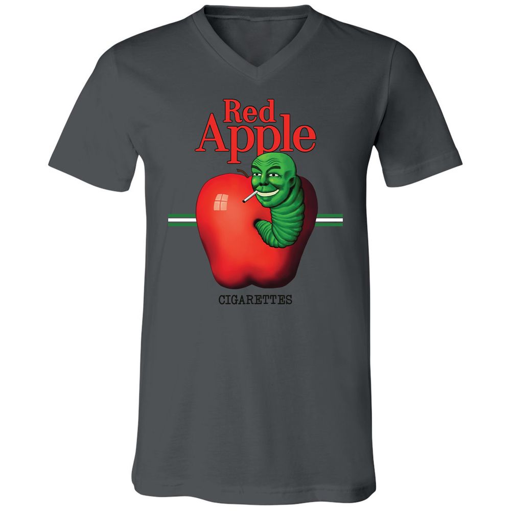 Unisex V-Neck T-Shirt - H1GKJLPJ - Asphalt - 12