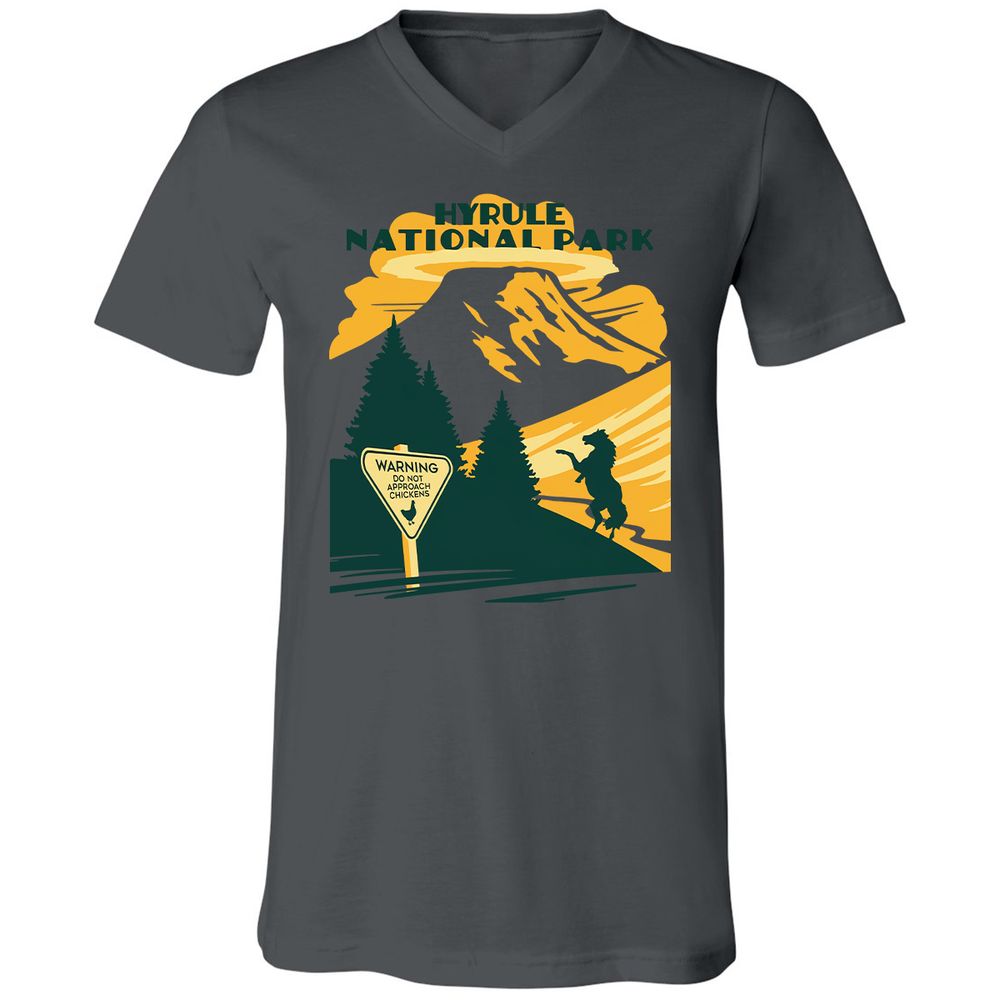 Unisex V-Neck T-Shirt - ALV62TZ1 - Asphalt - 12