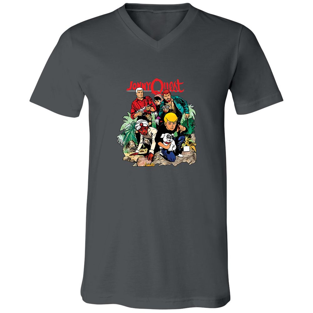 Unisex V-Neck T-Shirt - LMB3N4ZW - Asphalt - 12