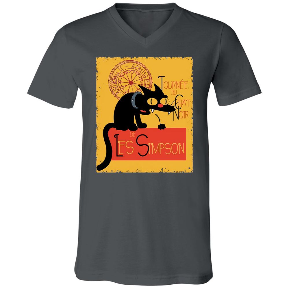Unisex V-Neck T-Shirt - VRGRUTTG - Asphalt - 12