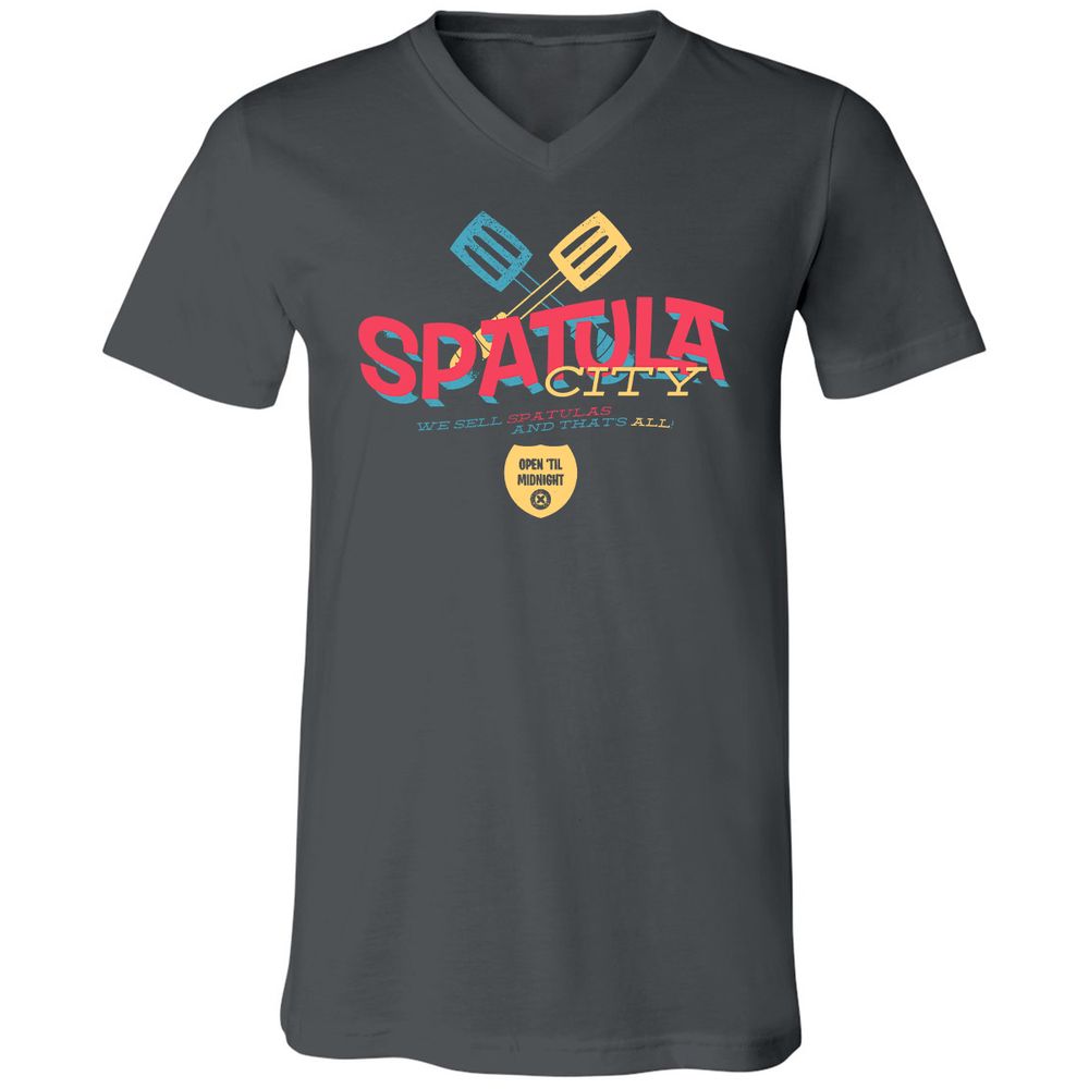 Unisex V-Neck T-Shirt - MPY5R1K1 - Asphalt - 12