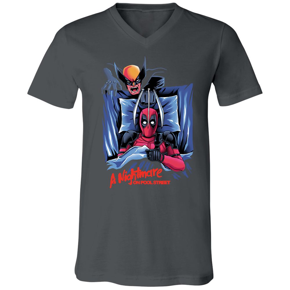 Unisex V-Neck T-Shirt - Z2QU7LS1 - Asphalt - 12