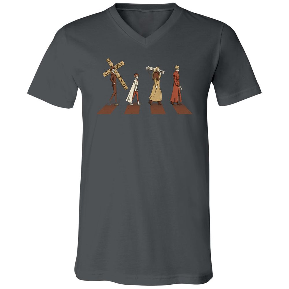 Unisex V-Neck T-Shirt - FL451L83 - Asphalt - 12