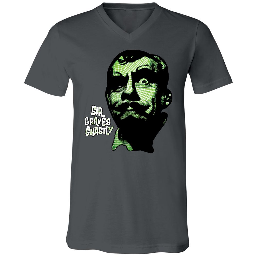 Unisex V-Neck T-Shirt - QP12M7GW - Asphalt - 12