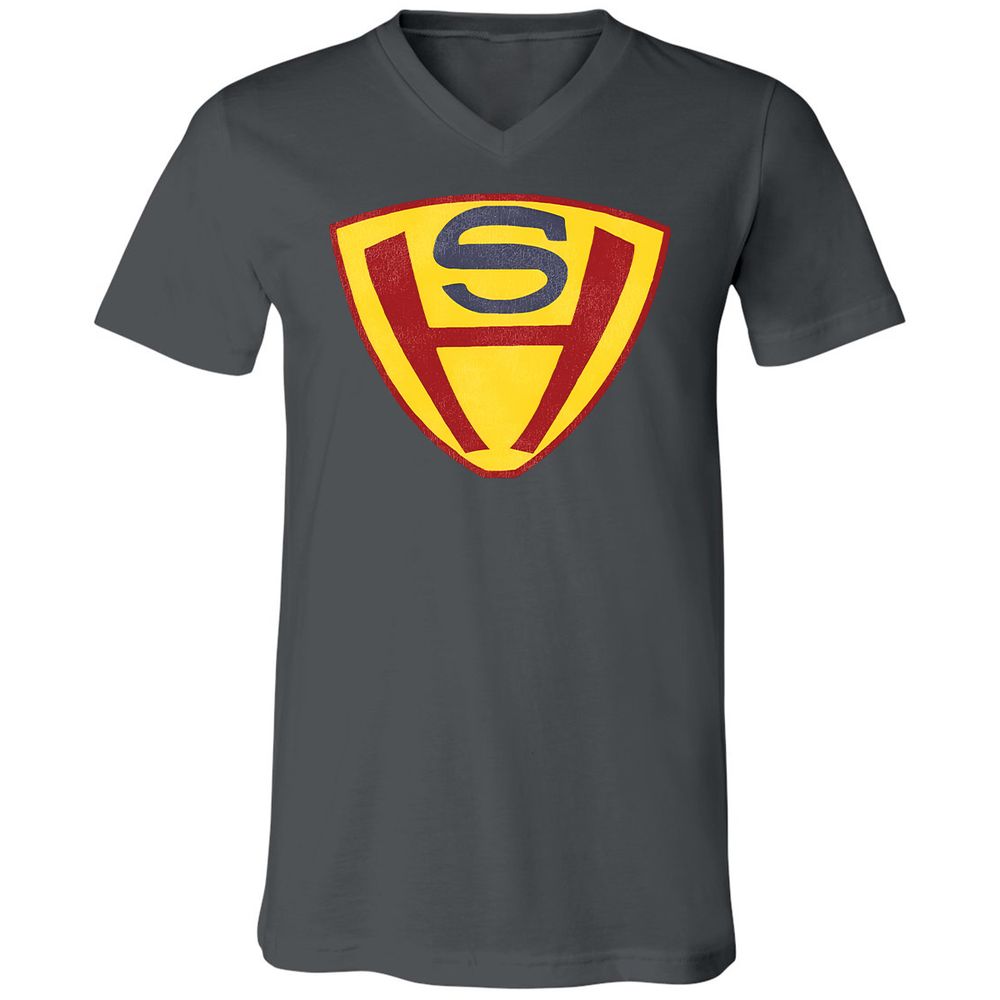 Unisex V-Neck T-Shirt - EDFF33LW - Asphalt - 12