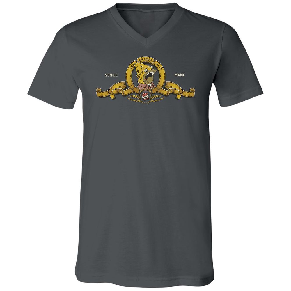 Unisex V-Neck T-Shirt - 25UAP1FJ - Asphalt - 12