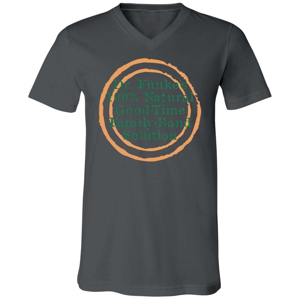 Unisex V-Neck T-Shirt - Y8ZJLUCW - Asphalt - 12