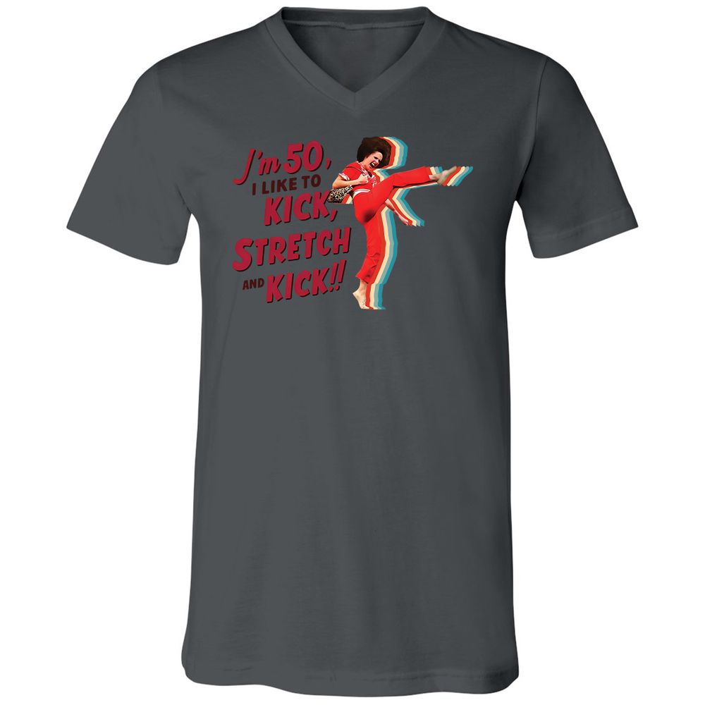 Unisex V-Neck T-Shirt - GGD89GJ1 - Asphalt - 12