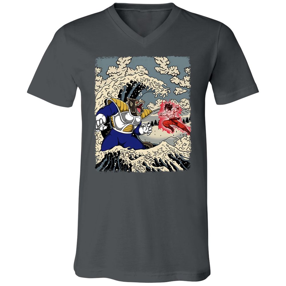 Unisex V-Neck T-Shirt - 9PRUS685 - Asphalt - 12