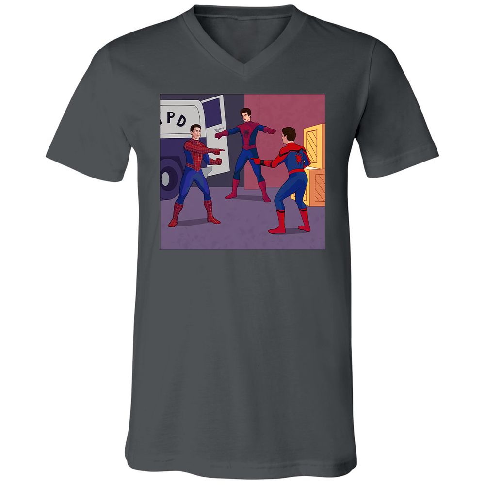 Unisex V-Neck T-Shirt - 368SVHP9 - Asphalt - 12