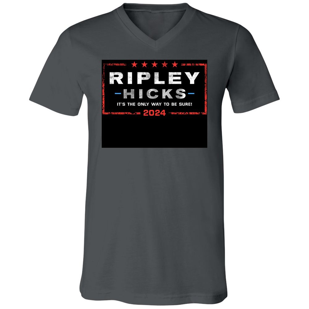 Unisex V-Neck T-Shirt - F7C5NE65 - Asphalt - 12