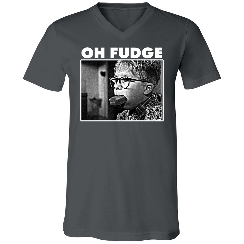 Unisex V-Neck T-Shirt - CSLE968Y - Asphalt - 12