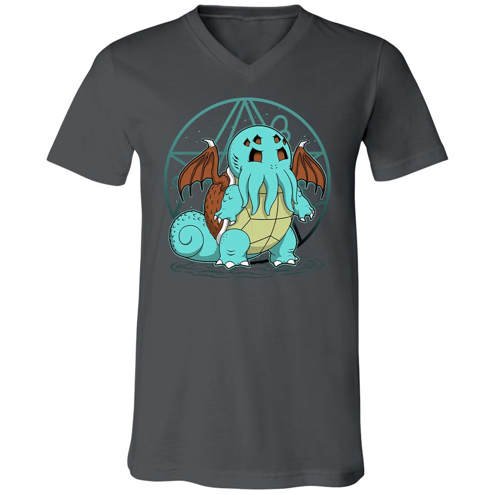Unisex V-Neck T-Shirt - H94X349Q - Asphalt - 12