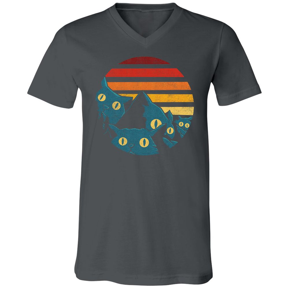 Unisex V-Neck T-Shirt - 599KYN6K - Asphalt - 12