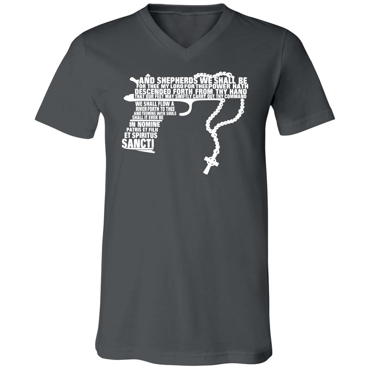 Unisex V-Neck T-Shirt - UCEXX711 - Asphalt - 12