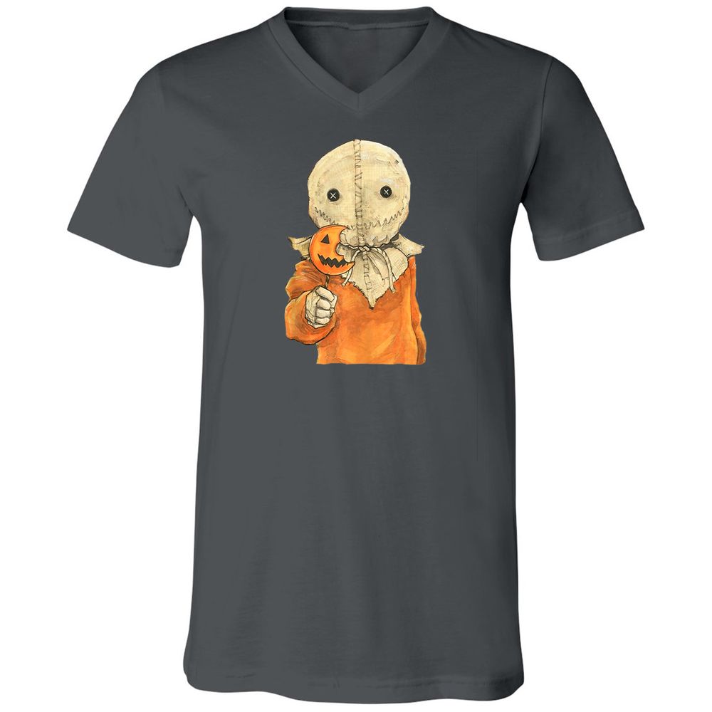 Unisex V-Neck T-Shirt - VNUSNG8E - Asphalt - 12