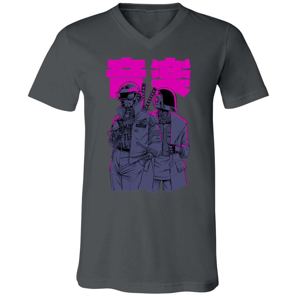 Unisex V-Neck T-Shirt - SA3YMWLJ - Asphalt - 12