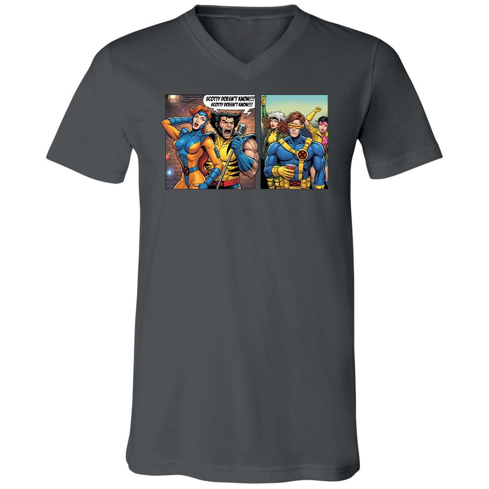 Unisex V-Neck T-Shirt - 9HNKLK99 - Asphalt - 12