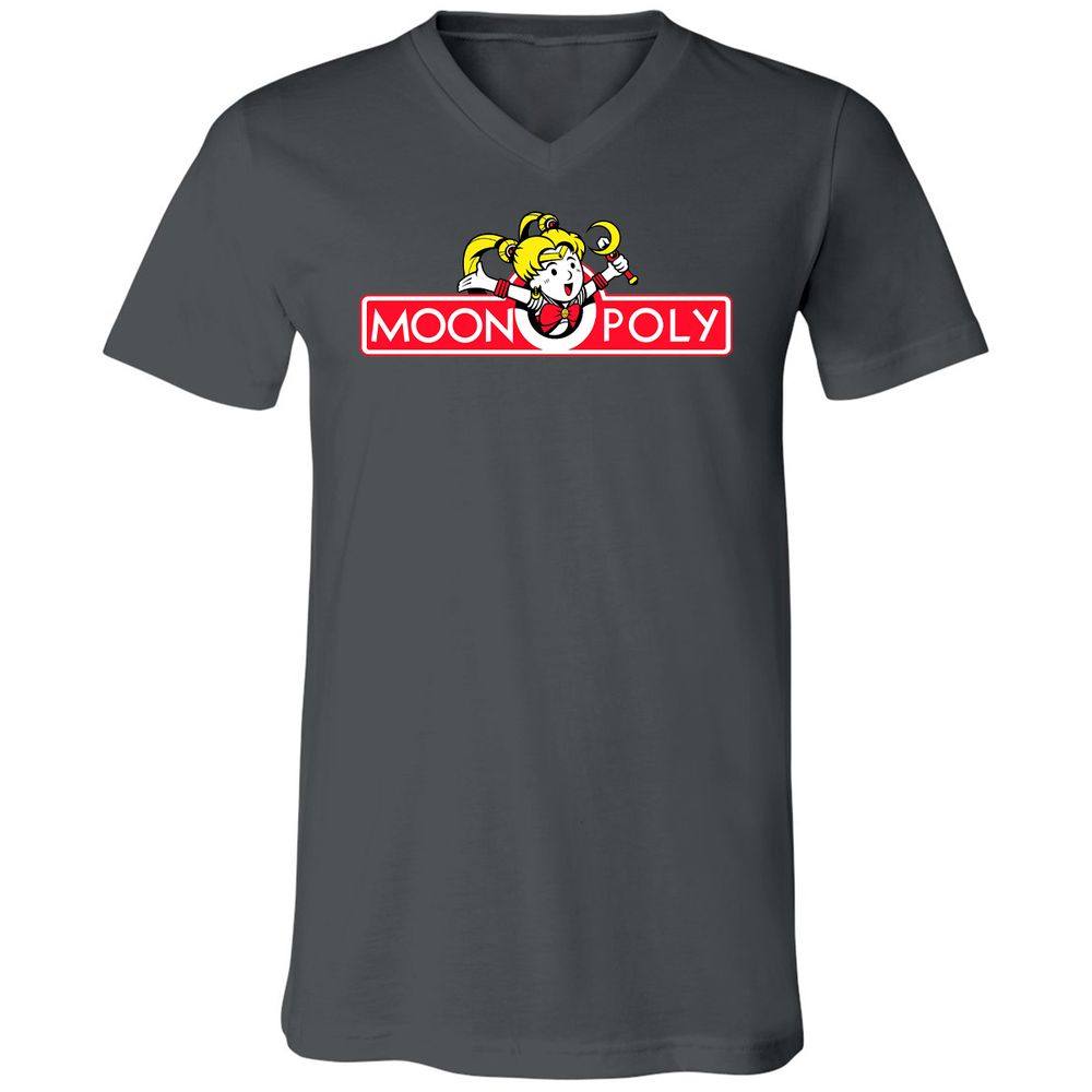Unisex V-Neck T-Shirt - TA38M1JP - Asphalt - 12
