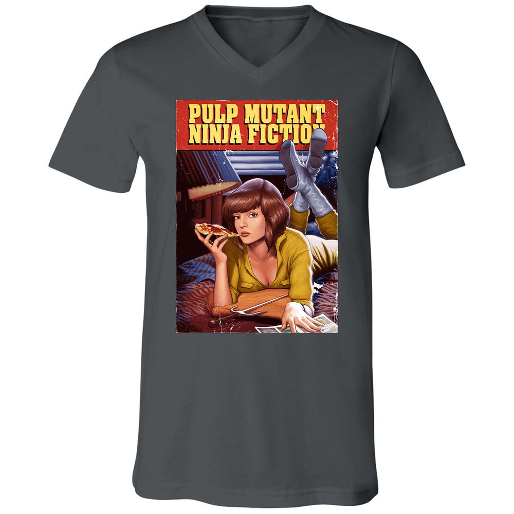 Unisex V-Neck T-Shirt - T3YBCC1N - Asphalt - 12