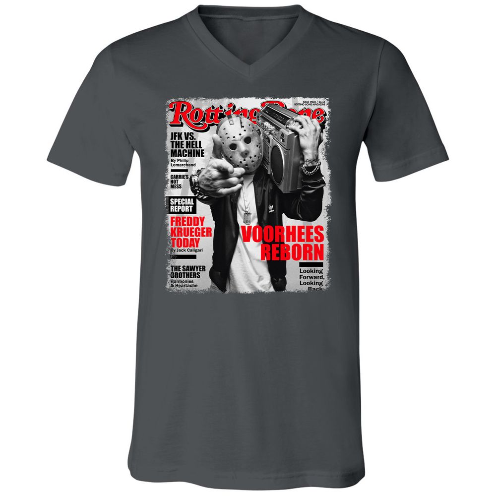 Unisex V-Neck T-Shirt - PP342Y1J - Asphalt - 12