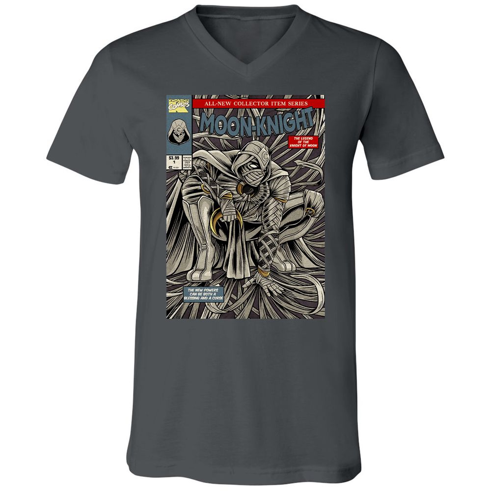 Unisex V-Neck T-Shirt - 6NP21XXF - Asphalt - 12