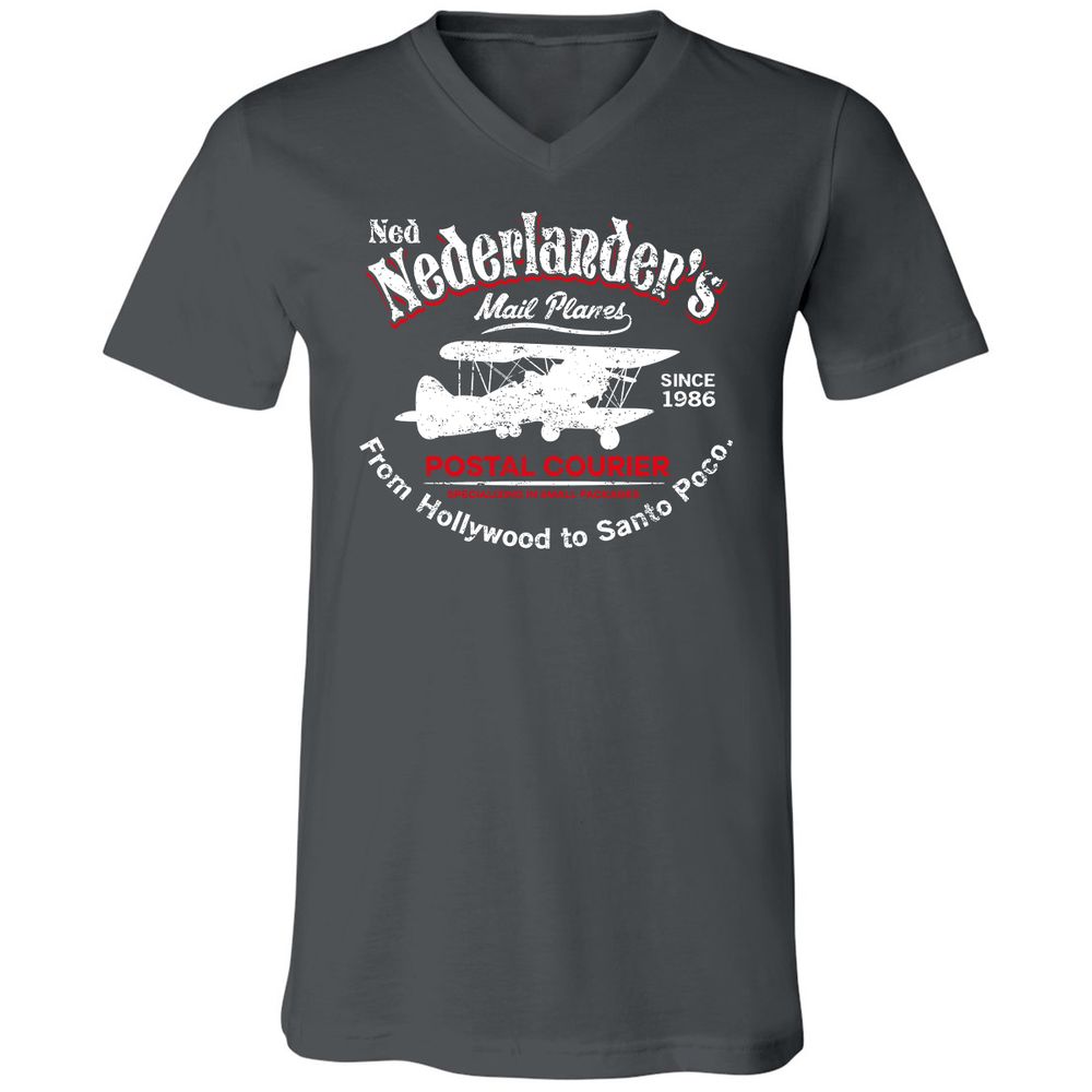 Unisex V-Neck T-Shirt - KGC3GPL1 - Asphalt - 12