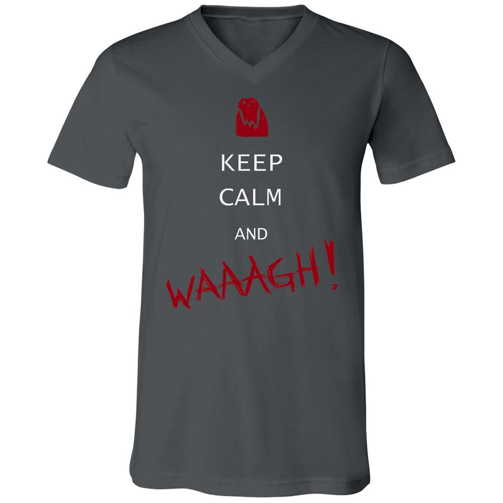 Unisex V-Neck T-Shirt - 4PCUZHVR - Asphalt - 12