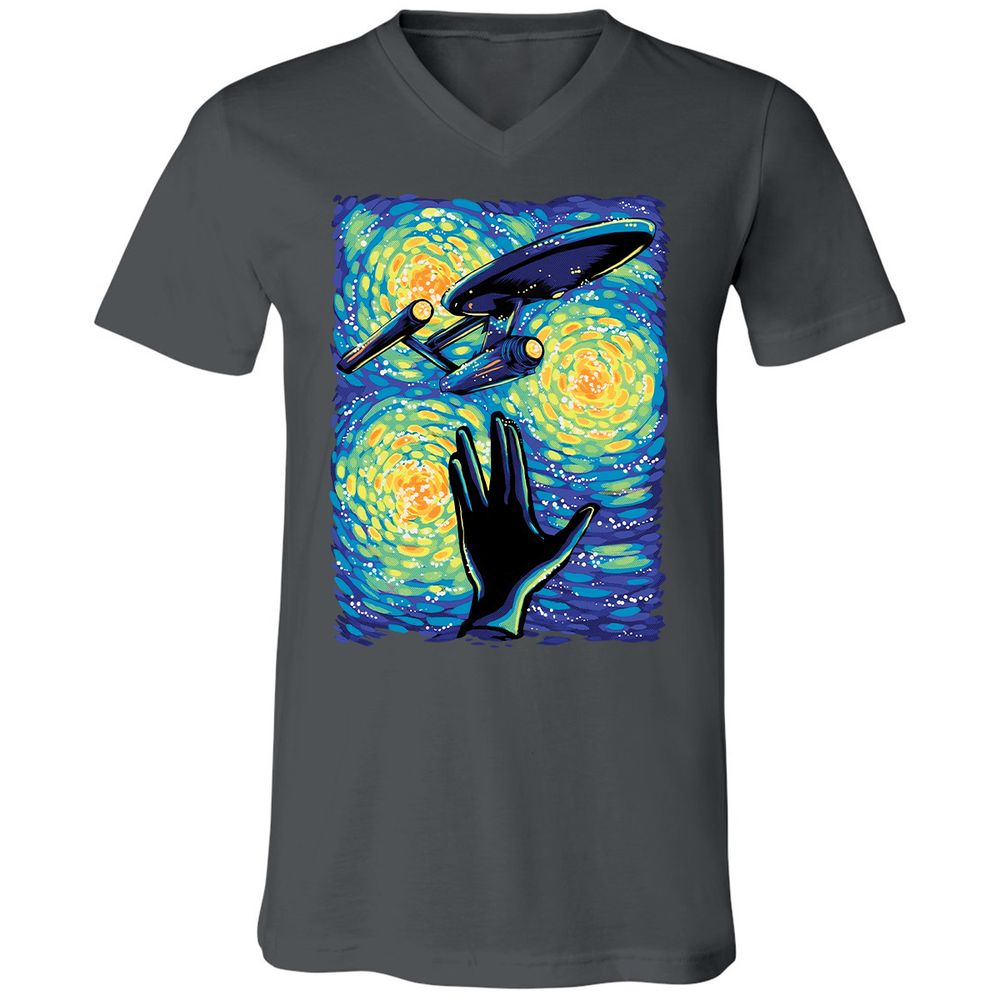 Unisex V-Neck T-Shirt - EJ86WJ24 - Asphalt - 12