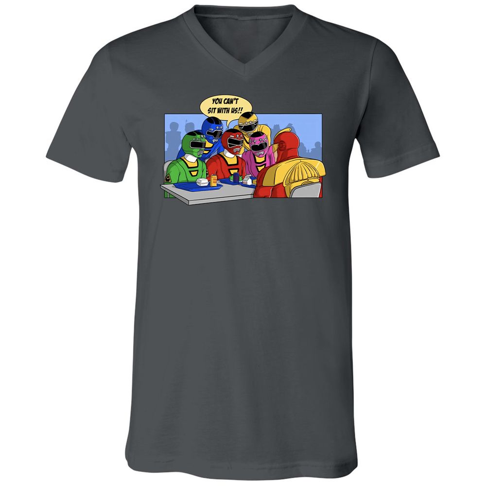Unisex V-Neck T-Shirt - TTANFXXX - Asphalt - 12