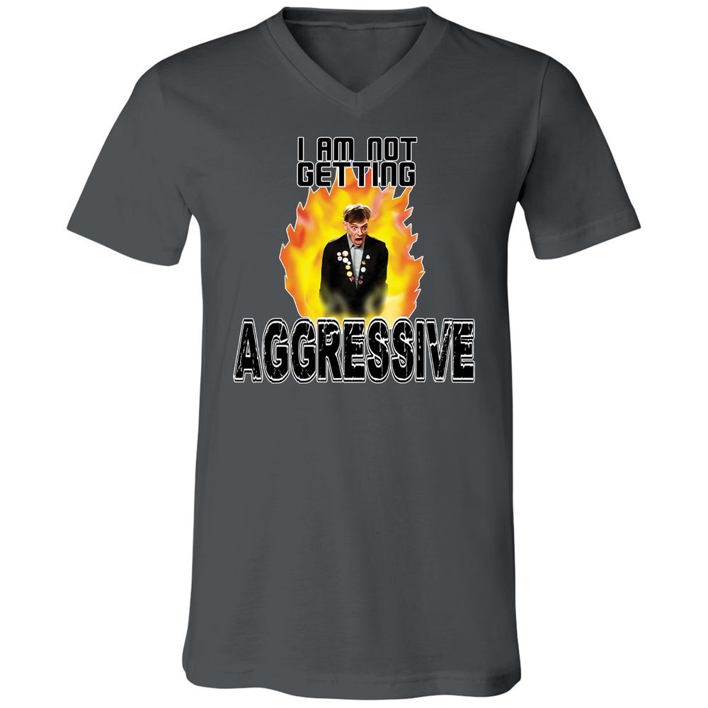Unisex V-Neck T-Shirt - FMAZ4X5L - Asphalt - 12