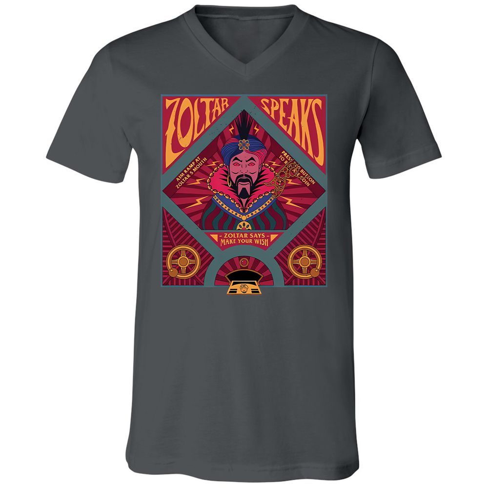 Unisex V-Neck T-Shirt - 6ZF713BD - Asphalt - 12