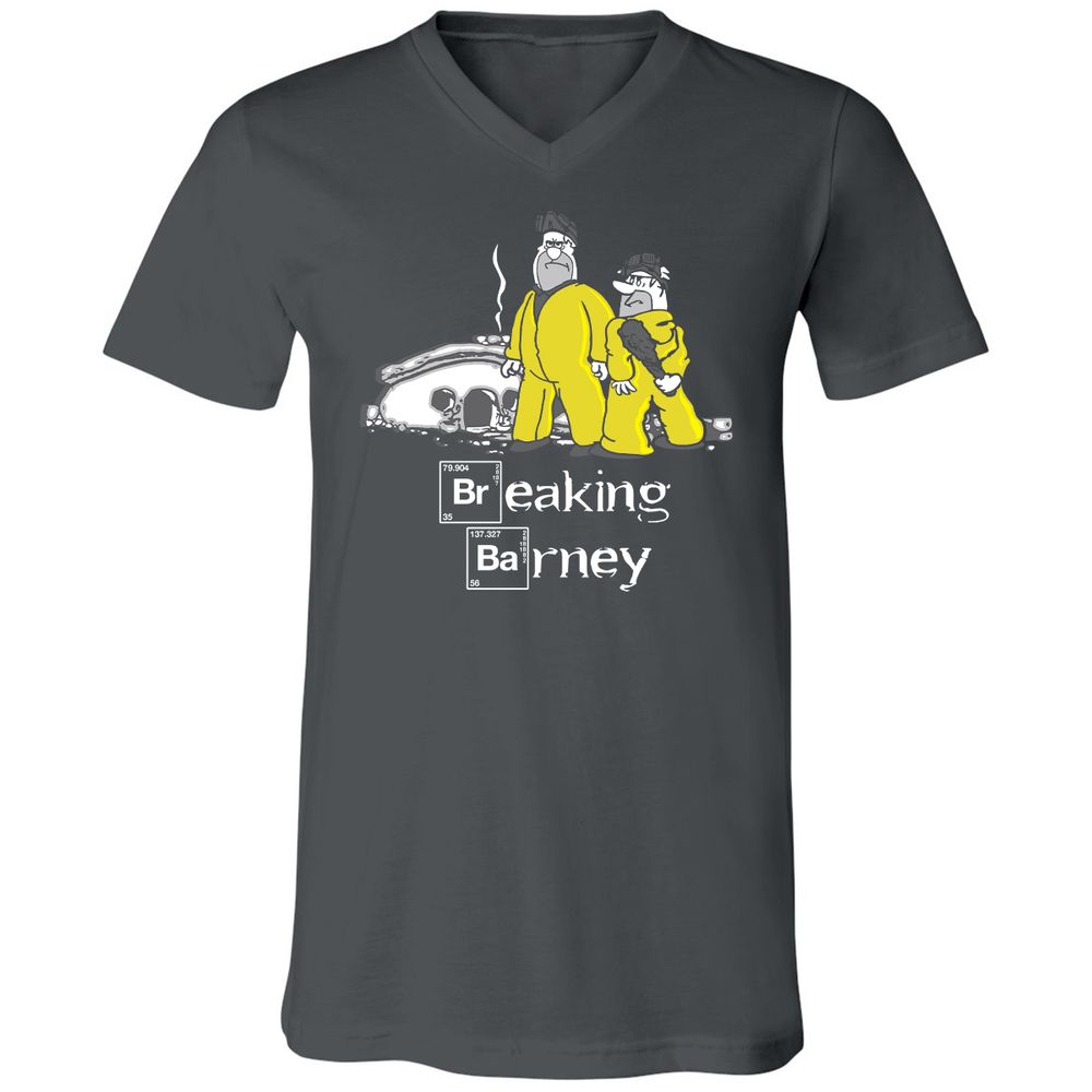 Unisex V-Neck T-Shirt - Z4SDVZSG - Asphalt - 12